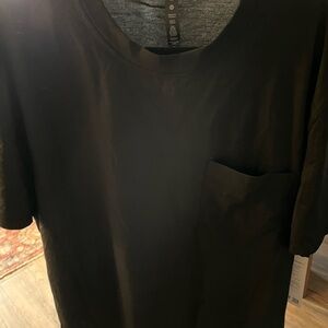 lululemon athletica Black Crew Neck Short Sleeve Tee